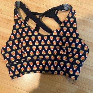 Born primitive sports bra. Candy Corn. Size M